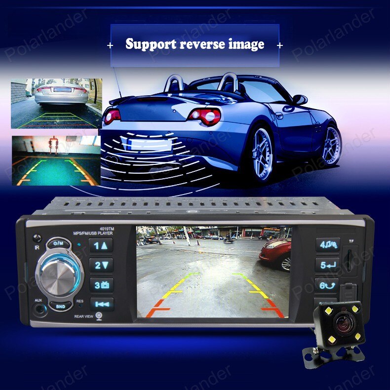 Autoradio Car Radio 1 Din 4 Inch HD USB / SD /FM Stereo Bluetooth MP5 Player Mirror Link Radio Cassette Player Touch Screen