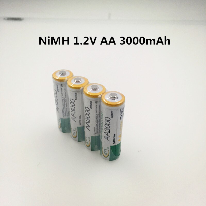 Daweikala Aa 3000 1.2 V Quanlity Oplaadbare Batterij Aa 3000Mah Ni-Mh 1.2 V Oplaadbare 2A Baterias 3000 +