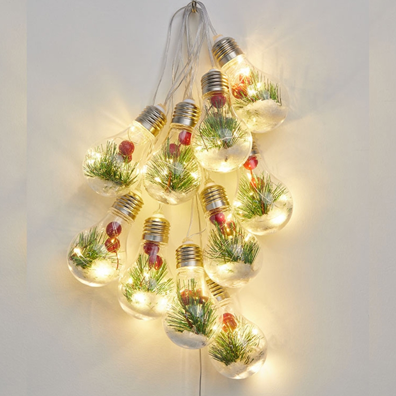 Battery Operated String Lights Led Kerst String Lampen Modi Waterdichte Globe Fairy String Light Warm Wit Verlichting