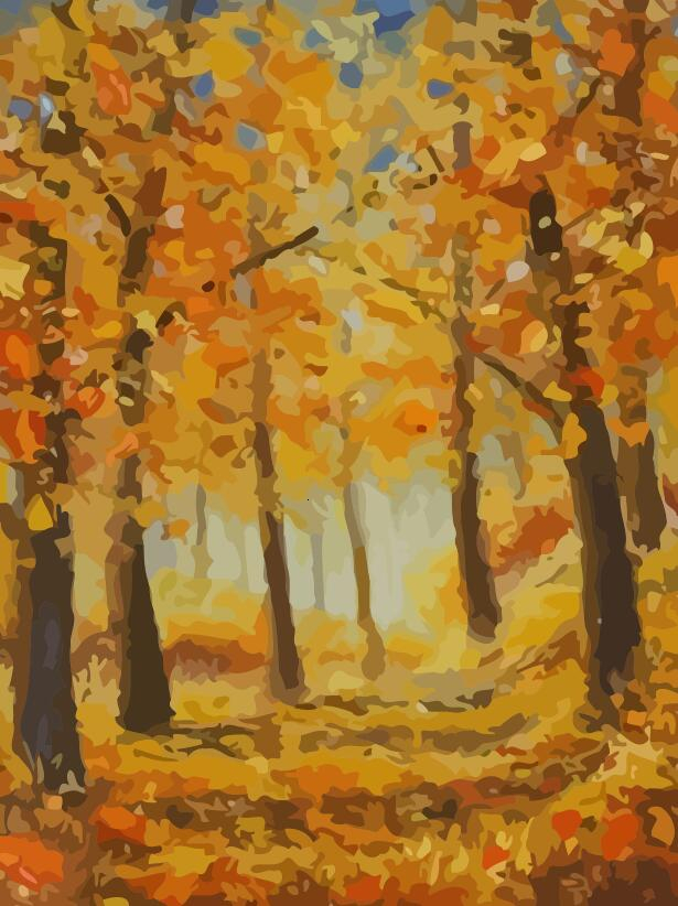 HUACAN Ölgemälde Durch Zahl Herbst Landschaft Handgemalte Kits Zeichnung Leinwand Färbung Bilder Malen Home Dekoration: SZHC981