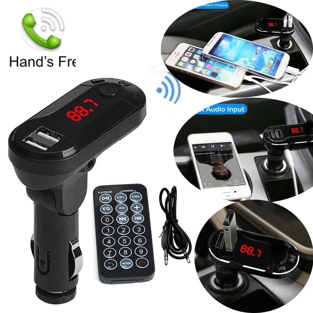 Best Selling Product Bluetooth Wireless FM Transmitter MP3 Player Handsfree Car Kit USB TF SD Remote