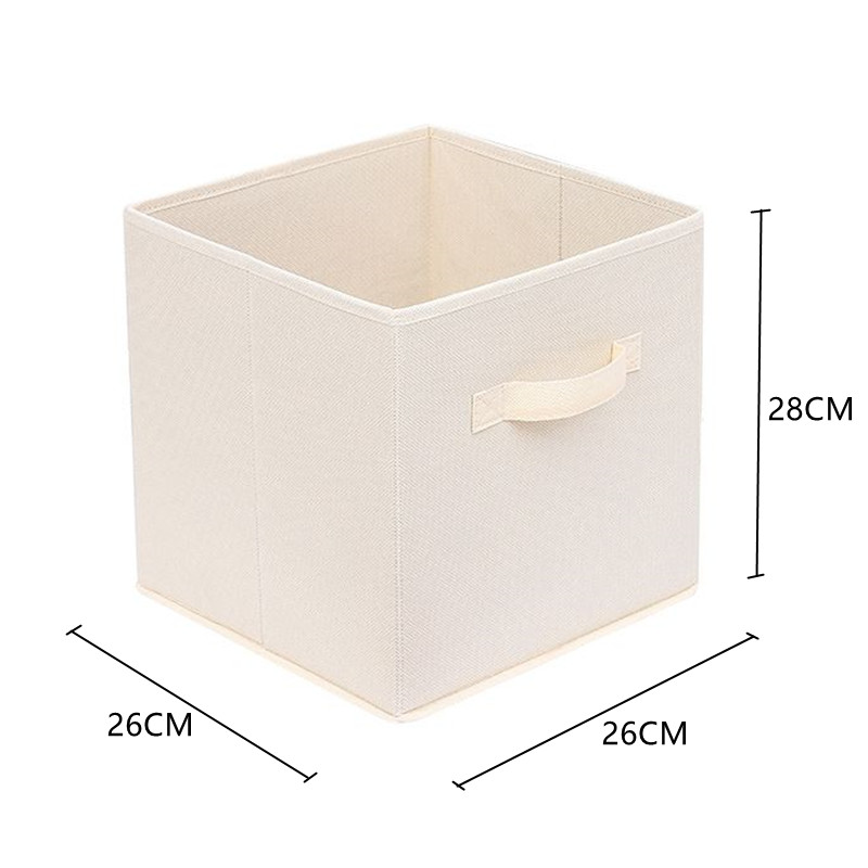 Organisateur de tiroir d'armoire de poubelle de rangement de tissu non tissé, boîte de rangement de vêtements et de sous-vêtements, fournitures pour la maison, stockage de jouets d'enfants