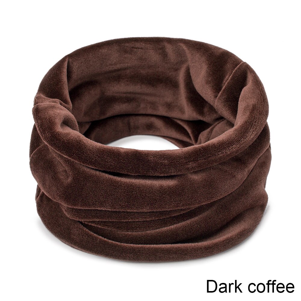 Gruppe hoppe kvinders efterår vinter tørklæde afslappet ring strikket ring tørklæde til mænd ensfarvet blød hals tørklæde halstørklæde