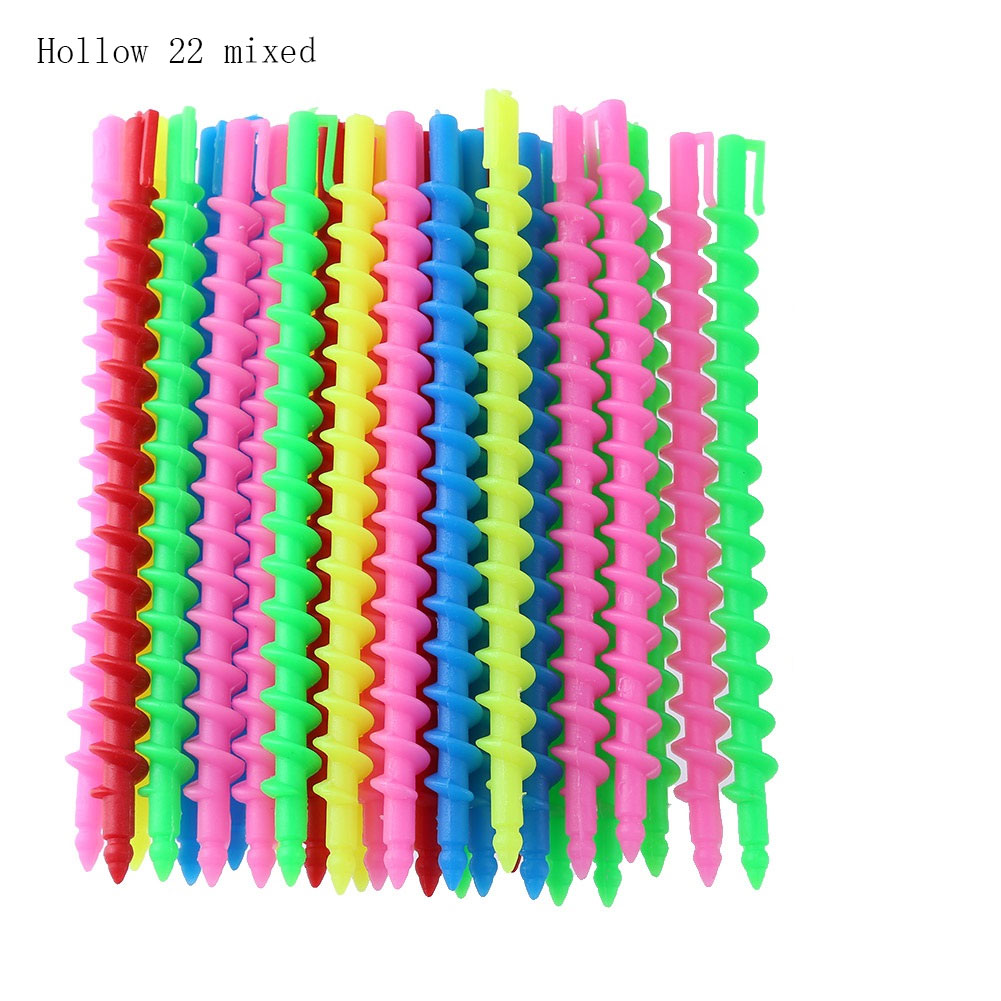 Factory Hairdressing Tools Hairdressing Screw Rod Perm Size Solid Screw Rod Cold Perm Shaped Portable Curling Rod: 3