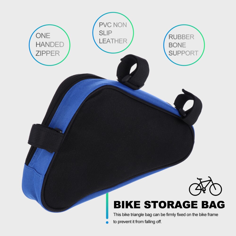 1pc 1.5l fietsframe tas fiets driehoek tas fiets opbergtas fiets accessoires