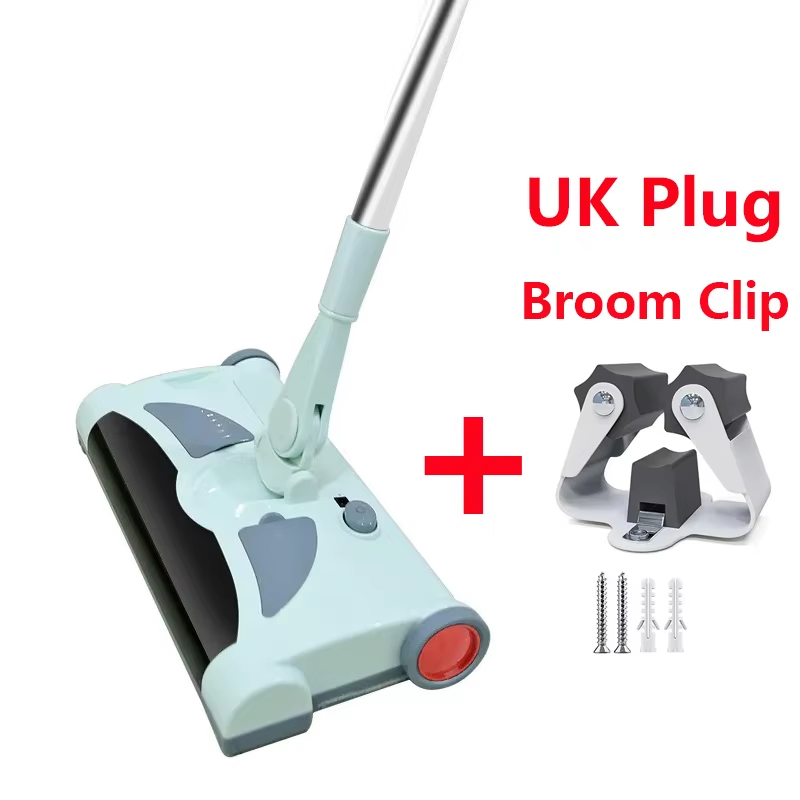 Fregona eléctrica recargable para el hogar, aspiradora de mano, barredora eléctrica inalámbrica, fregonas, limpieza de suelo, máquina todo en uno: plum