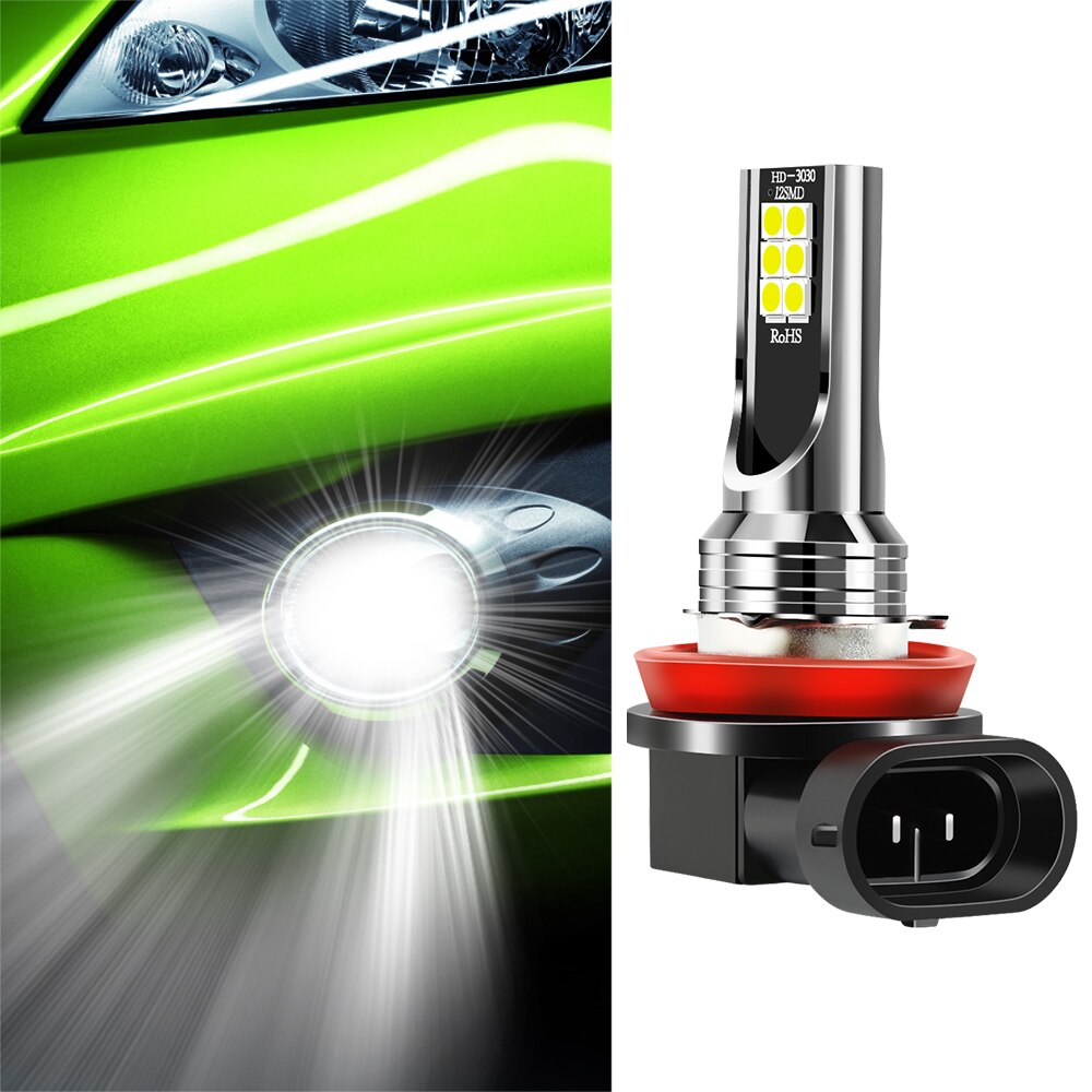 2X H11 H8 LED Nebel Licht Lampen LED 6000K Weiß für Chrysler 300C Voyager PT Cruiser Grand Voyager Sebring pacifica Stadt Land