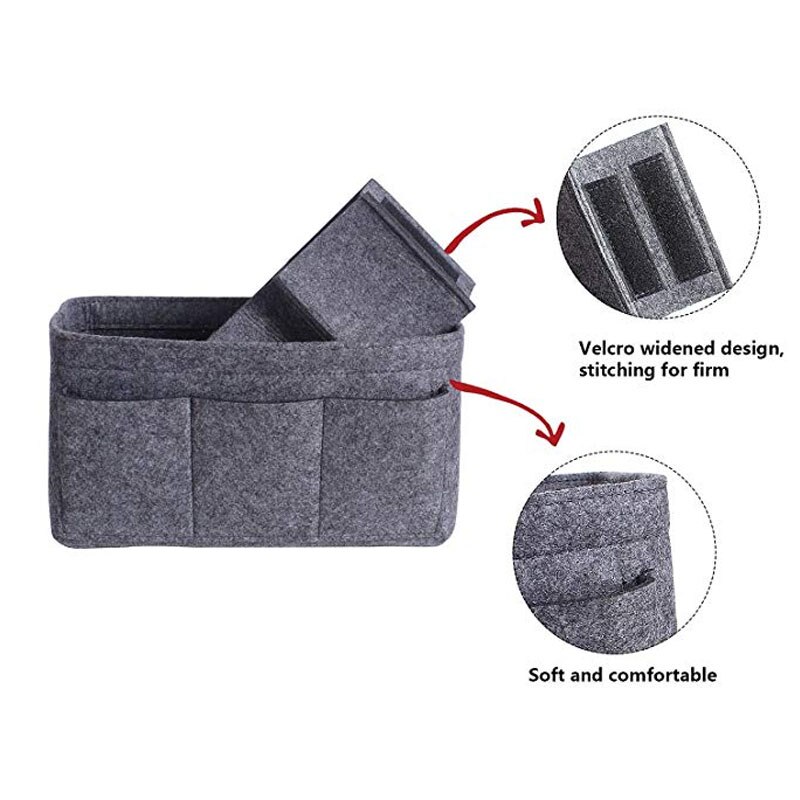 Frauen Filz Tuch Innere Tasche Passt in EinfüGen Handtasche Multi-taschen Kosmetik Taschen Lagerung Und Persönliche Gegenstände Organizer