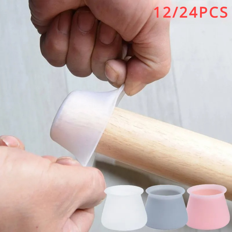 12/24 PCS Stuhl Fuß Abdeckung Möbel Stuhl Beine Silikon Kappe Pads Schutzhülle Tisch Bein Abdeckungen Boden Schutz Hardware Hause