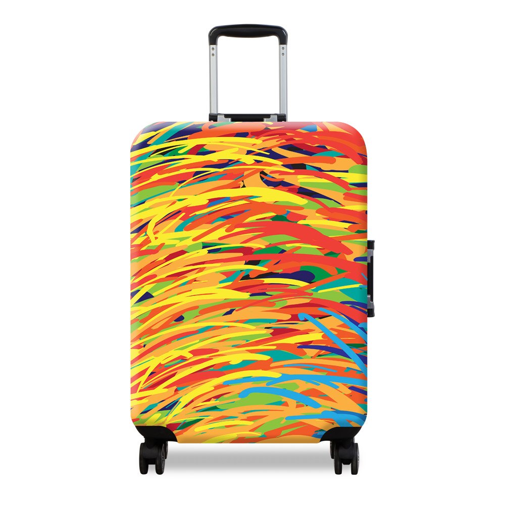 Elastic Luggage Protective Covers DustProof case for suitcase 18-32 inch travel accessories Color graffiti baggage cover XL: Design 6 / XL