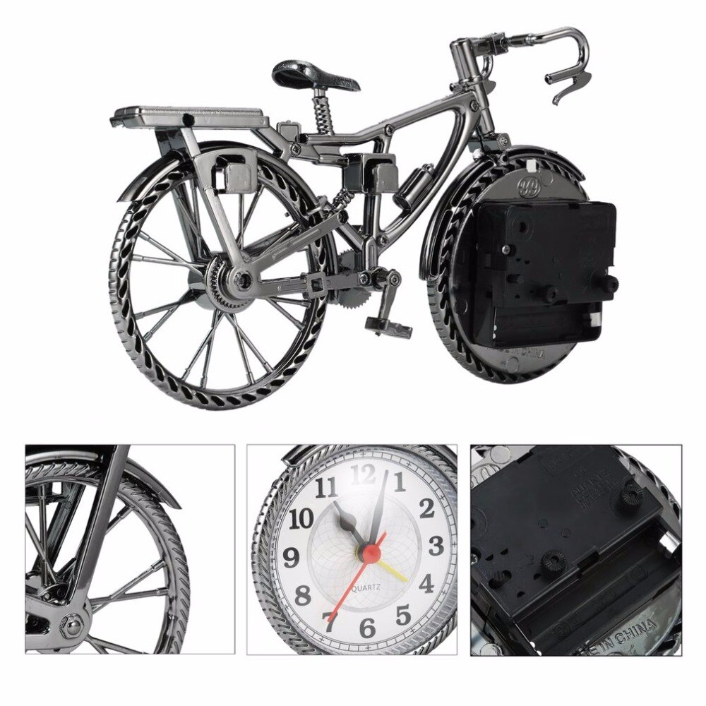 1pc abs retro cykel väckarklocka cool stil klocka personality needle clock nz -035 popular 22*6*13cm