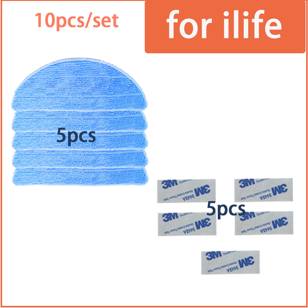 Per ilife v5 v5s V3 V3s v5pro V50 V55 x5 v5s pro aspirapolvere robot parti spazzola laterale filtro antipolvere primario mop filtro Hepa: L
