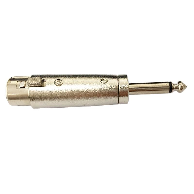 6.5 Mannelijke Cannon Xlr Vrouwelijke Mono Adapter Zilver Voor Microfoon, Audio Apparatuur