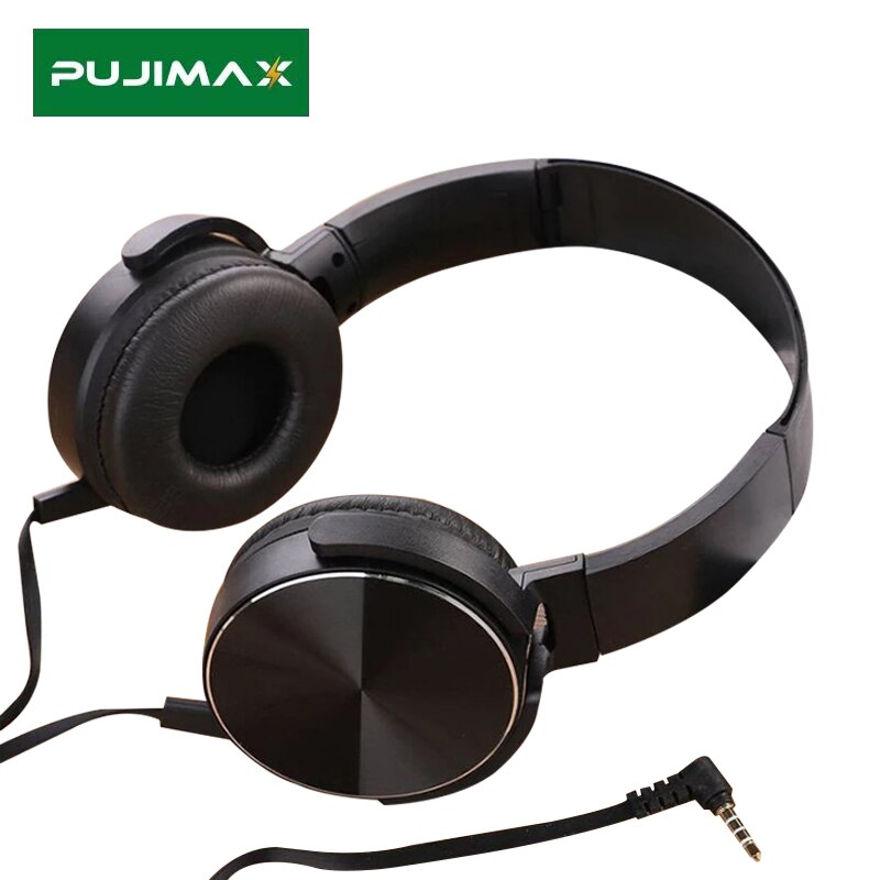 PUJIMAX przewodowy zestaw słuchawkowy do gier z mikrofonem 3.5mm aktywne redukcja szumów Stereo słuchawki douszne dla PC Tablet z funkcją telefonu na laptopa