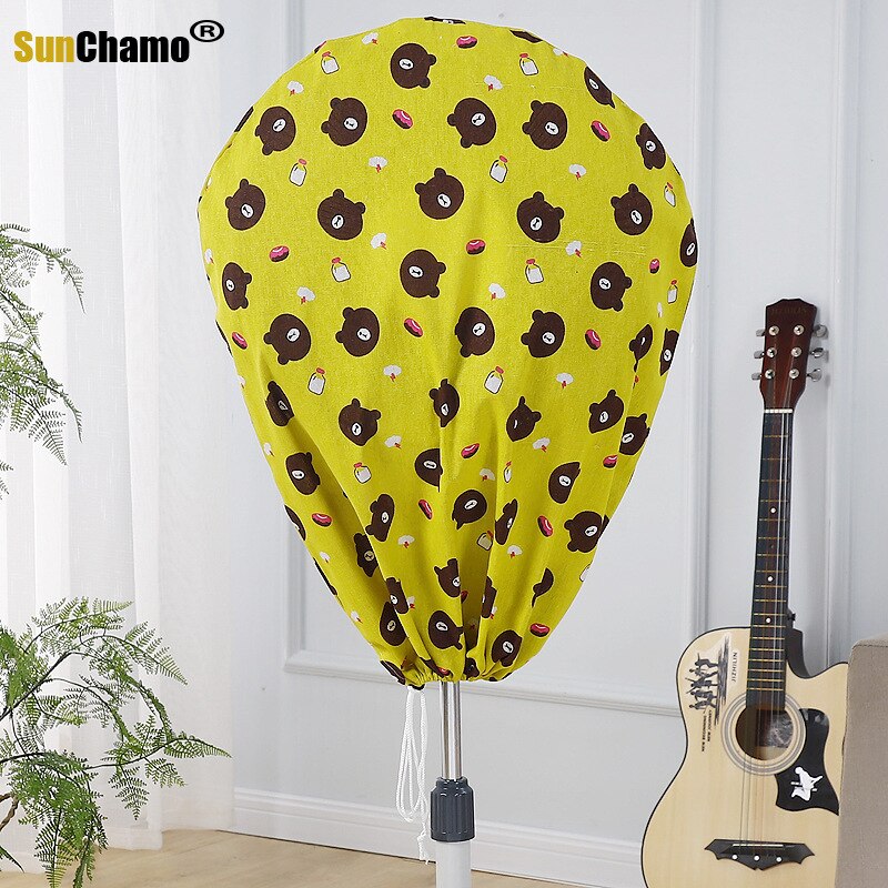 Electric Fan Cover Dust Cover Drawstring Washable Cartoon All-inclusive Appliances Floor Desktop Round Beautiful Fan Protective