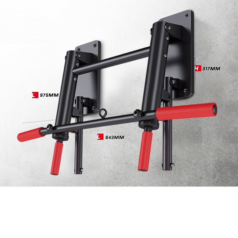 Indoor Folding Pull Up Bar Wall Horizontal Bars Gym Chin Up Bar Pullup Bar Multiple Use Exercise Fitness Equipment For Home: black