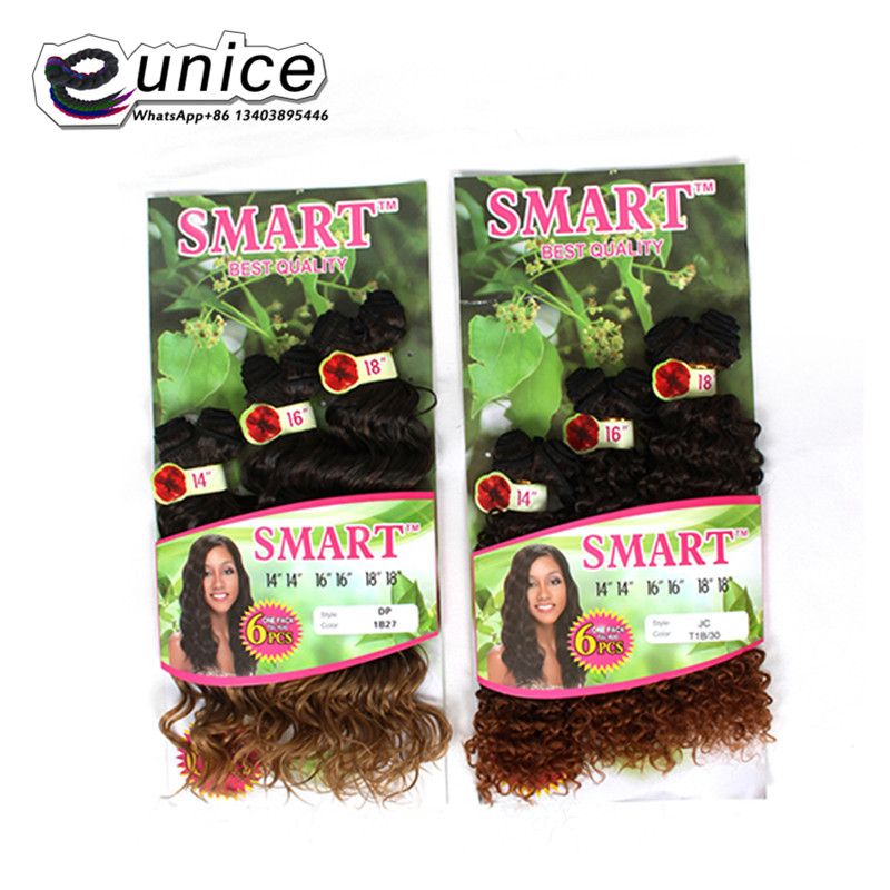 A buon mercato Malese Capelli Ricci 6 gruppi Tessuto Dei Capelli sintetici Ricci Stretti, Malese Crespo Fasci di Capelli Ricci viola jerry ricci