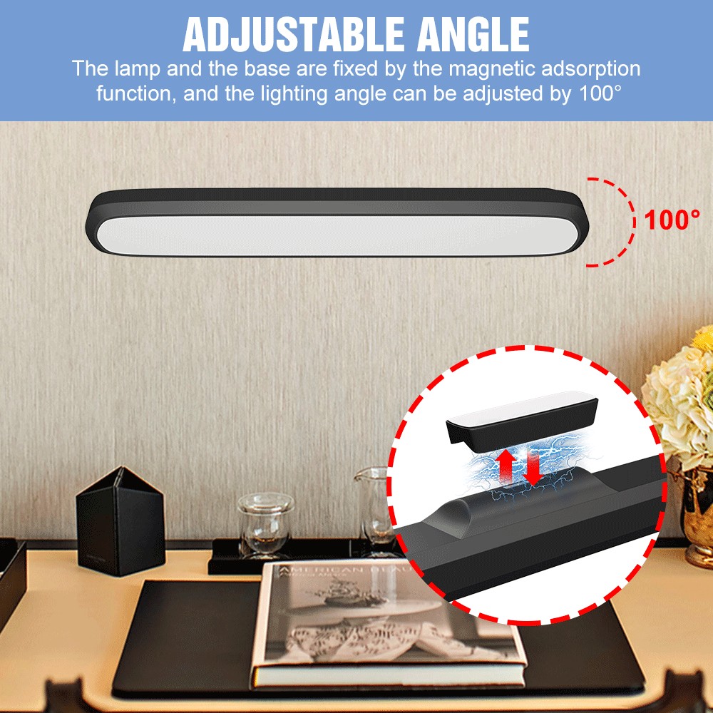Lampa stołowa doprowadziło Wisząca magnetyczna lampka na biurko Lampka nocna robić sypialni Możliwość ładowania Możliwość przyciemniania 3-kolorowe biuro Studium Czytanie Ochrona oczu