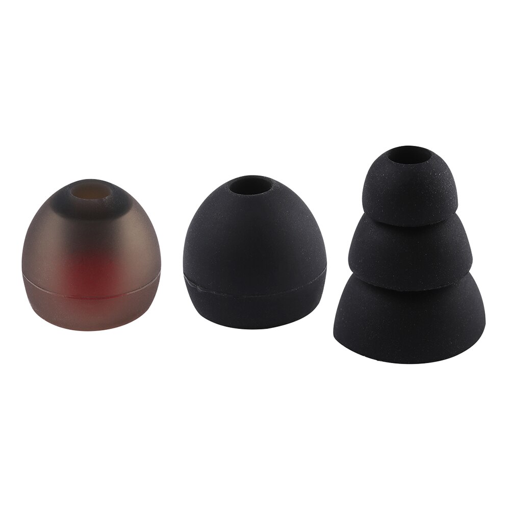 10 paar zachte siliconen vervanging 4mm oordopjes oordopjes afdekkap rubber universele oordopjes voor in-ear oordopjes accessoires