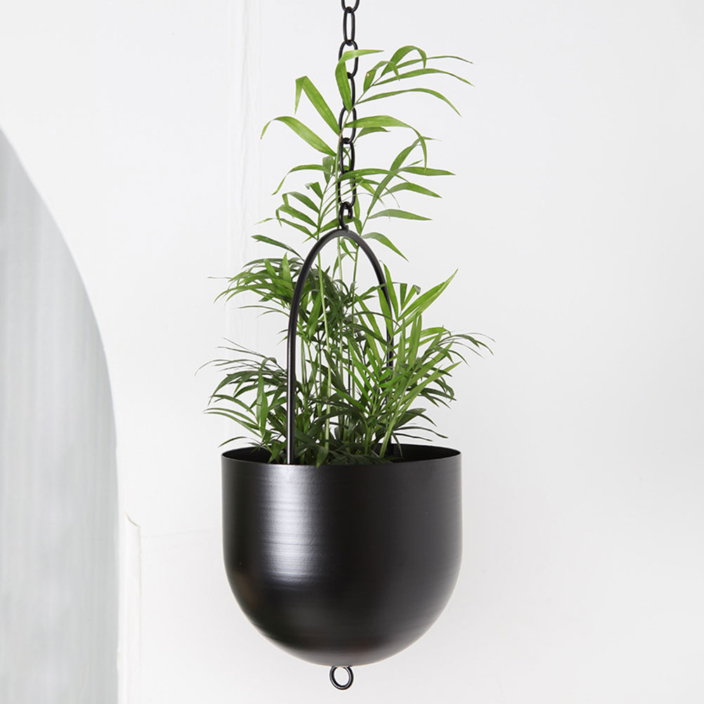Hängande metallkrukor moderna växtkrukor minimalistiska hängande blomkrukor för inomhus utomhus trädgård balkong