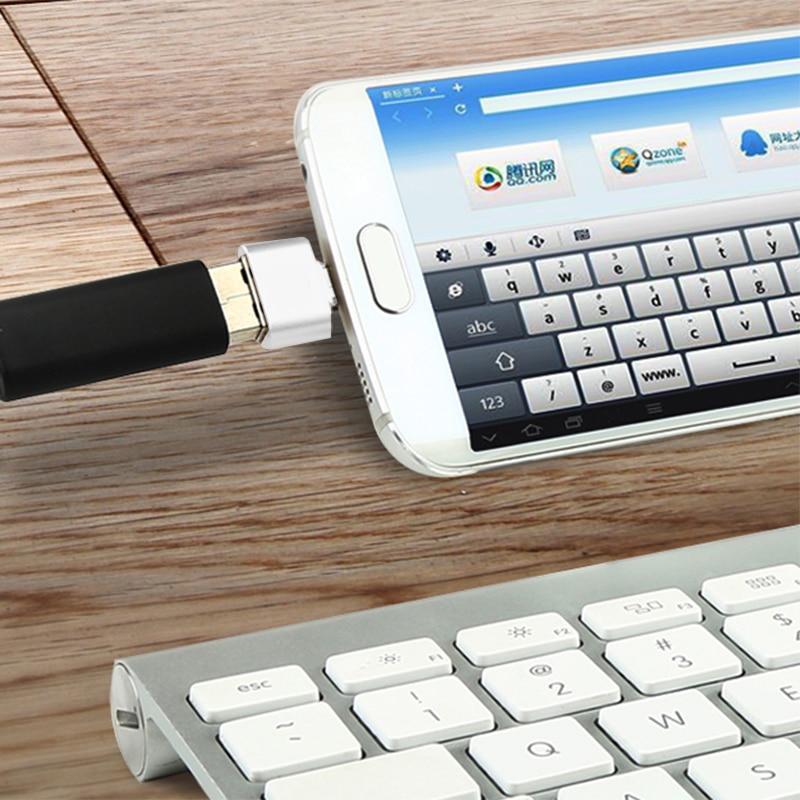 Mikro USB OTG Adapter Stecker Auf USB 2,0 Buchse Daten Tragbare OTG Konverter für Samsung Android praktisch Adapter