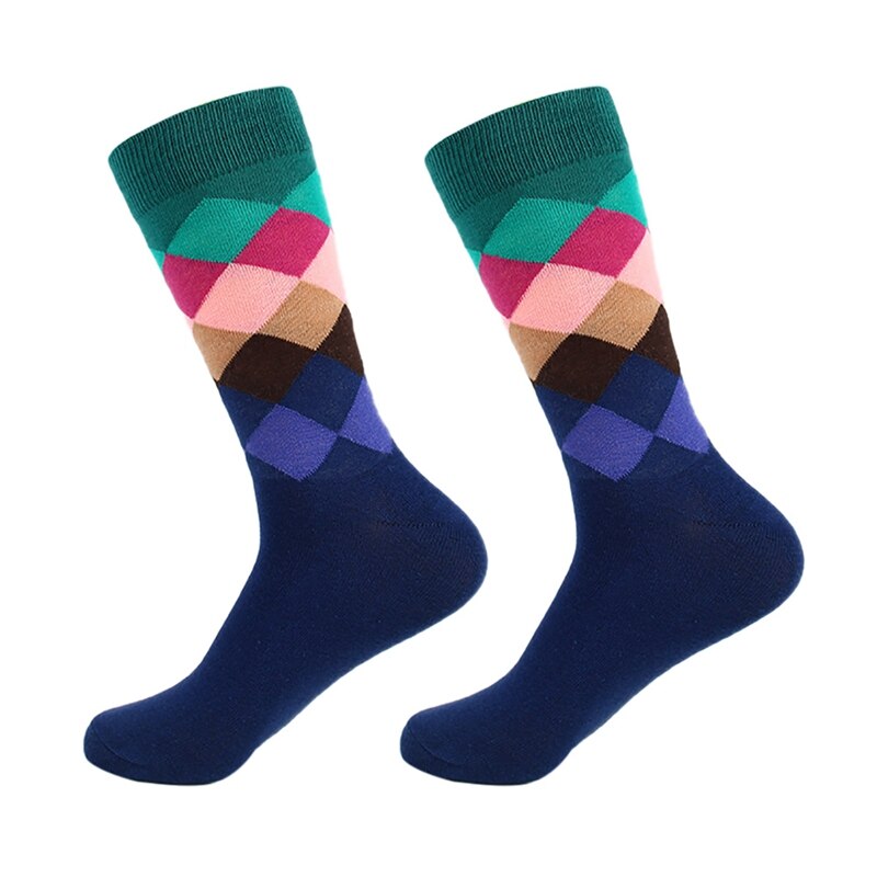 Sport lässig Socken komfortable Diamant Gedruckt Baumwolle Mischung Kleid Strumpfwaren Schuhe Zubehör d2: 50295