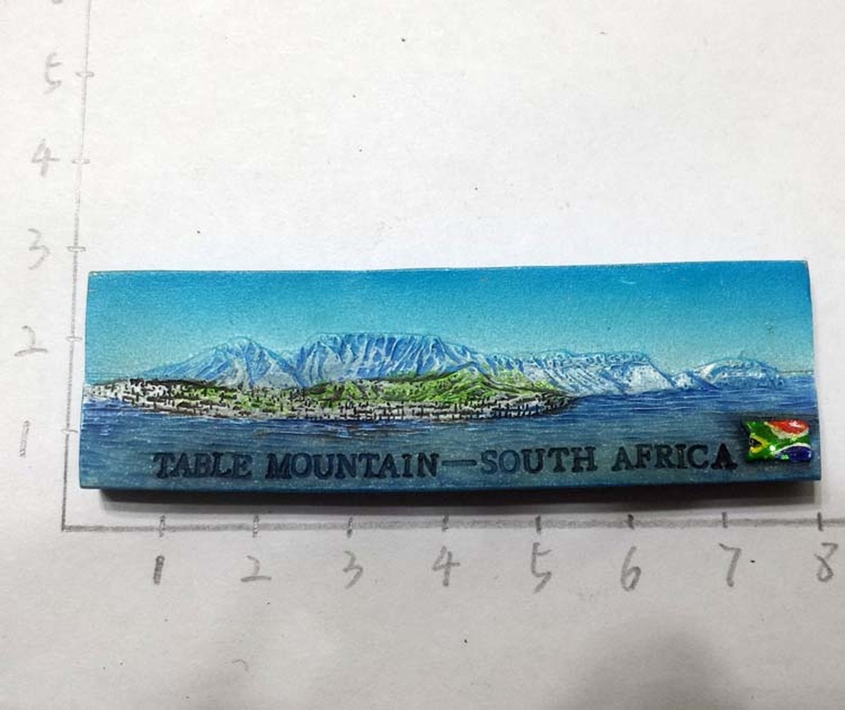 BABELEMI 3D stereo Magnetic Fridge Magnet Resin South Africa Capetown Table Mountain Magnetic Refrigerator Stickers Home Decor