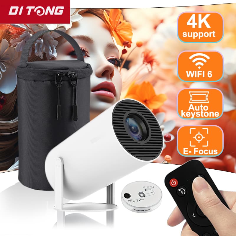 2025new DITONG HY300 pro HD 4K Projector portatil Android LED Video Home Theater Cinema mini Proyector Movie HY300plus
