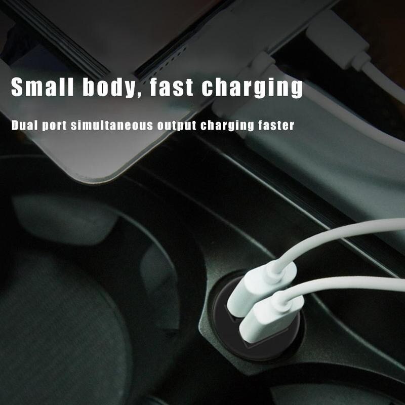 Car Truck Dual 2 USB Mini Charger Adapter