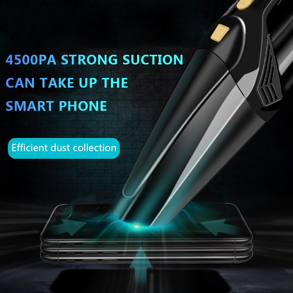 High Power Rechargeable Car Handheld Vacuum Cleaner Portable Light Car Vaccum Cleaner For Classroom/Working Table