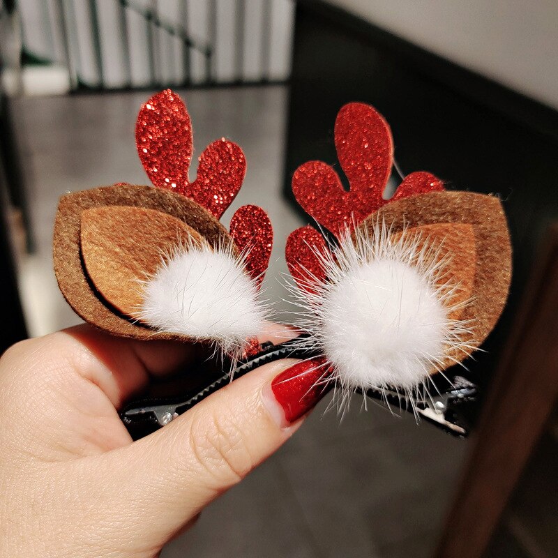Coiffure mignonne en bois de cerceau de noël, décoration pour la maison, pendentif ornements pour enfants, pour filles,