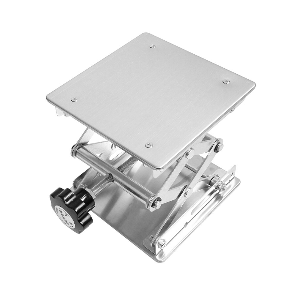 100x100mm Stainless Steel Lifter Router Plate Table Woodworking Machinery Engraving Laboratory Lifting Platform Carpentry Tool