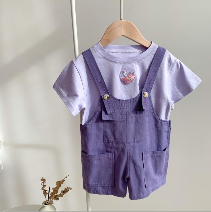 neue mädchen jungen Overall sommer freundlicher kurze Hose 1-6 jahre HV746