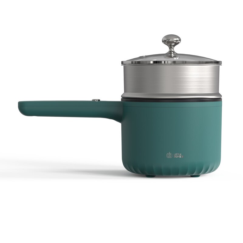 1.2l elektrisk kokgryta multispis hotpot stekpanna elektrisk gryta matlagningsmaskin hushålls mat ångkokare non-stick 300w/600w: Med ångbåt