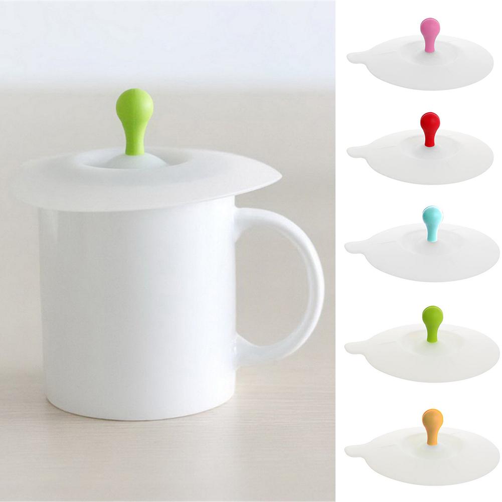 Tapas de silicona a prueba de fugas para tazas, tapa para taza reutilizable resistente al calor, cubierta sellada, accesorios de cocina, tapas para tazas de té