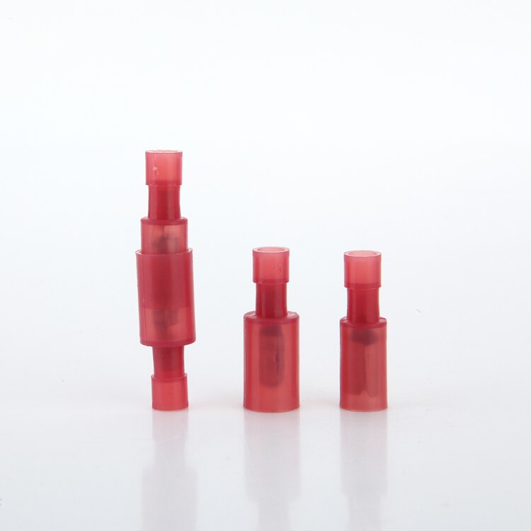20 set/zak 40 stks Mannelijke Vrouwelijke Connector Crimp Terminal Rode Elektrische Draad Terminals Nylon Bullet Connectors P19: Default Title