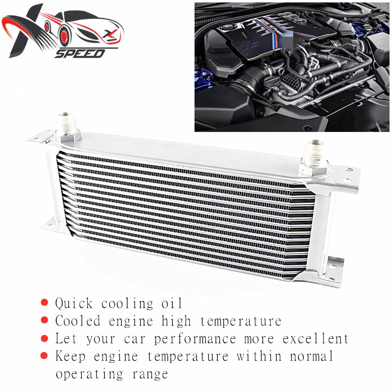 Universal 15 rows automotive engine gearbox oil cooler upgrades the oil cooled radiator assembly