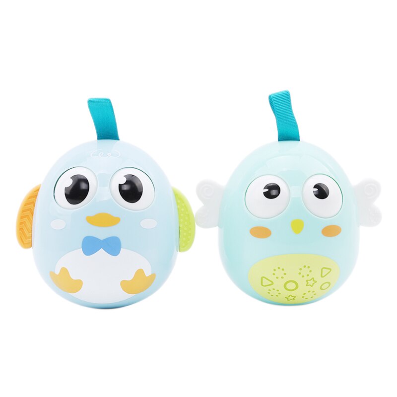 Plastic Baby Cartoon Penguin Animal Blink Tumbler Toy Nodding Doll Baby Toys Early Education Toys