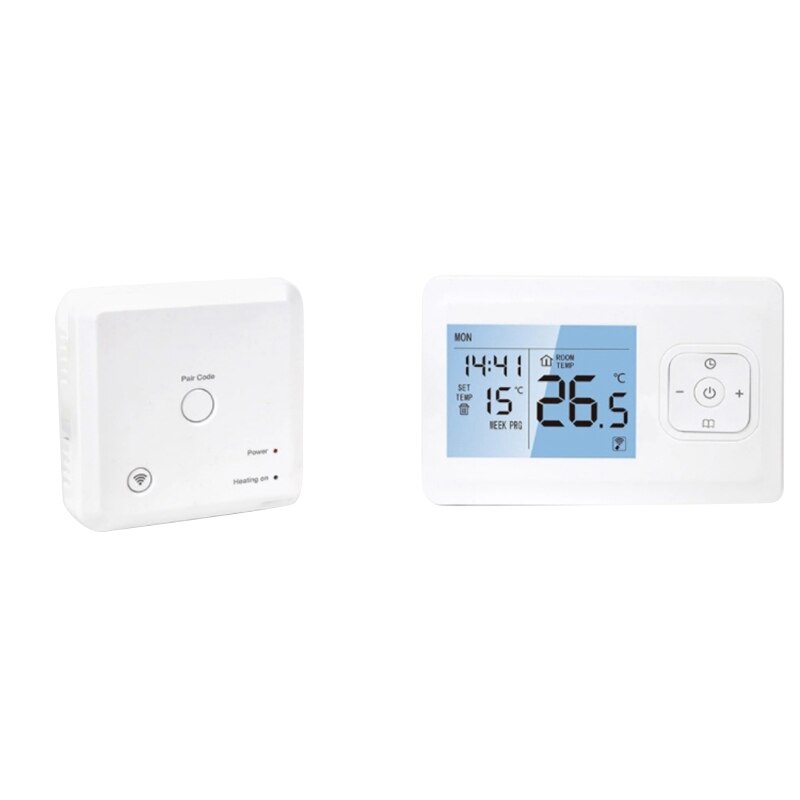 Heating Thermostat Programmable Wall-Mounted Furnace Wifi Thermostat Wireless Temperature Control Constant Temperature: Default Title