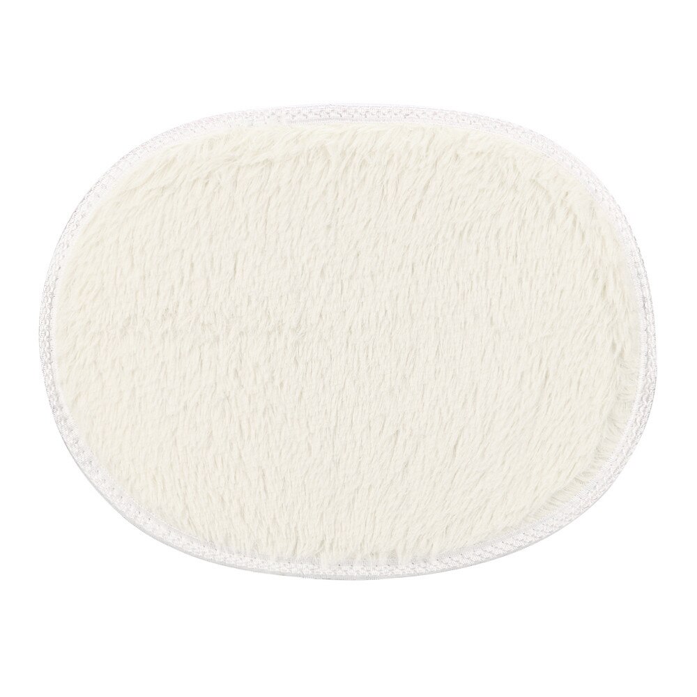 30*40Cm Anti-Skid Pluizige Shaggy Gebied Tapijt Thuis Slaapkamer Badkamer Vloer Deur Mat: Beige 