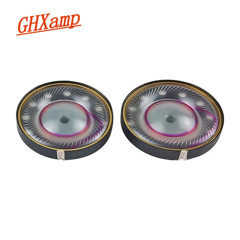 GHXAMP 40mm Headset Luidspreker 32ohm HIFI Hoofdtelefoon Unit Full Range Bass Composiet Membraan Headset Driver 2 st