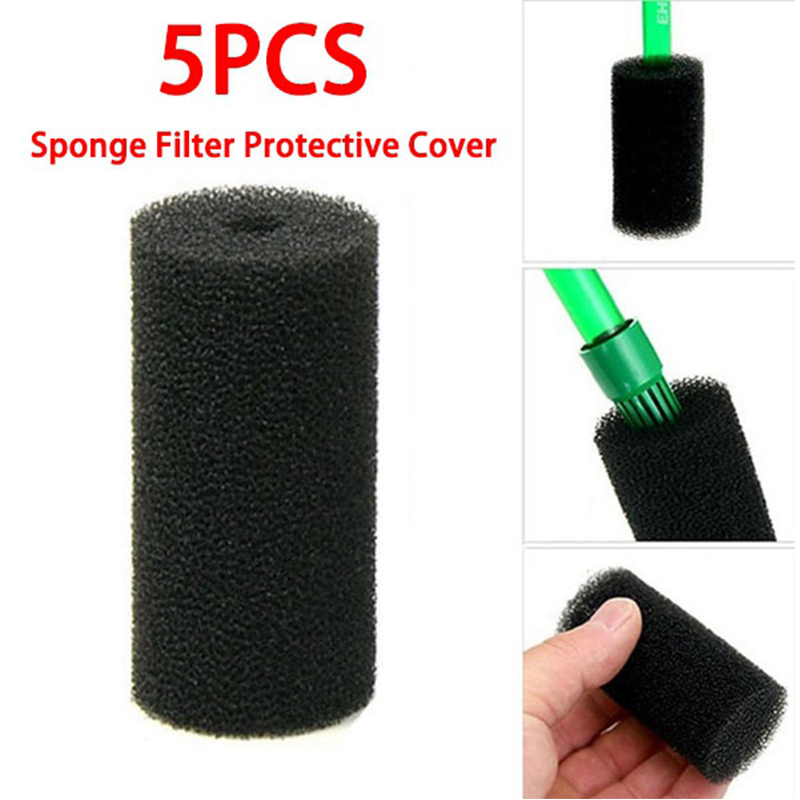 Esponja prefiltro para acuario, filtro de entrada de flujo para pecera, rollo de espuma para evitar peces pequeños, camarones, herramienta de barril de filtro de succión