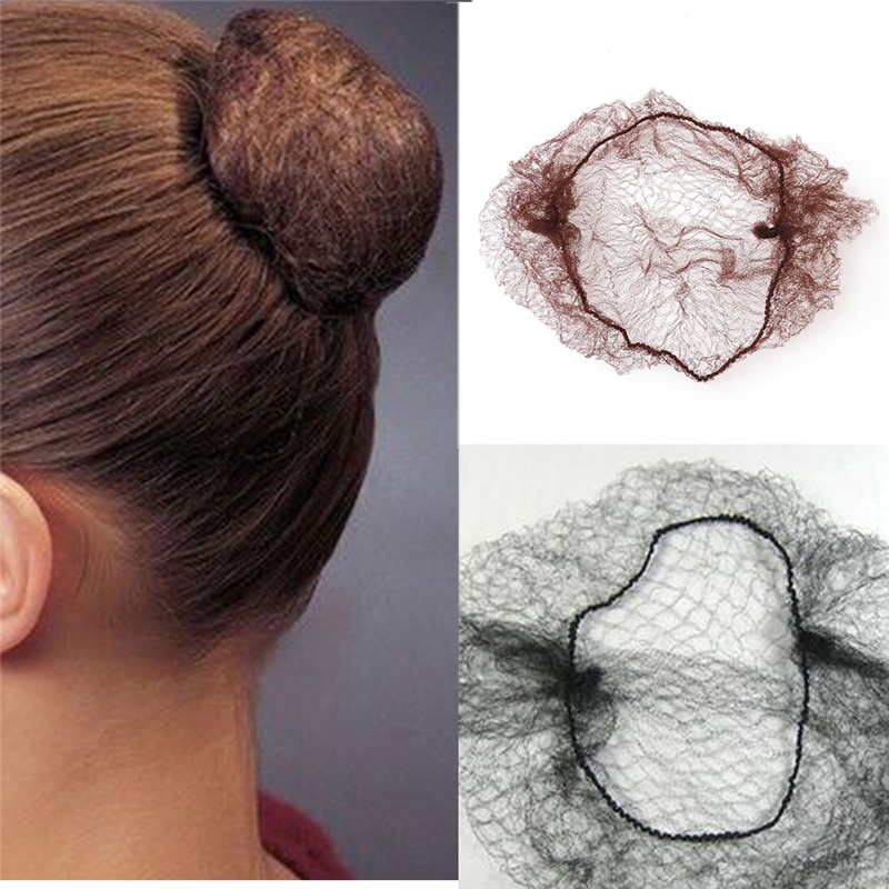 Imixlot 50 stücke Frauen Elastische Unsichtbare Haar Netz Gittergewebe Haar Ring Haar Abdeckung Ballett Tanzen Haar Styling Zubehör