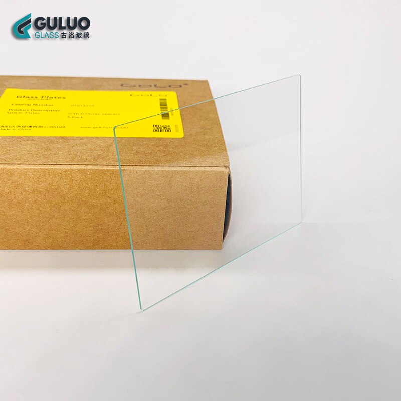 Protein gel electrophoresis tank fittings flat recessed glass plate 101 * 73*1mm 5pcs