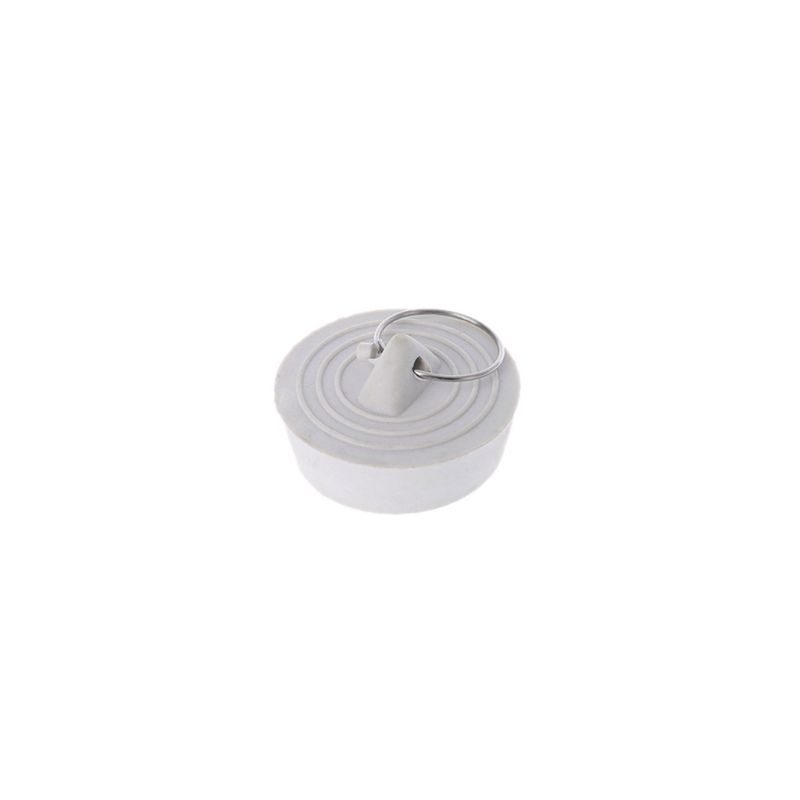 Gummi vask drænproppestop med hængende ring til badekar køkken badeværelse