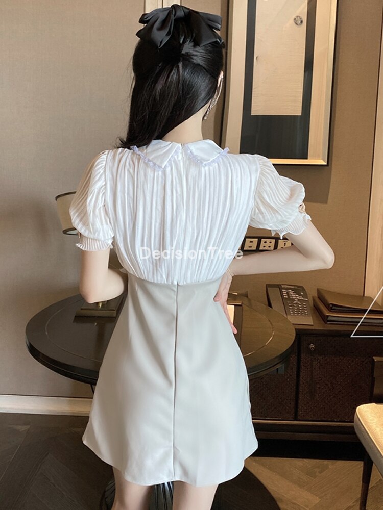 Escuela Japonesa uniforme de niña traje blanco t camisa top falda cosplay coreano niñas estudiantes disfraces cosplay para chicas