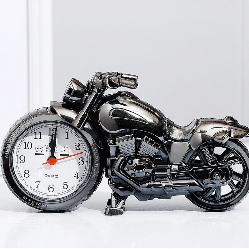 Réveil de moto à la , horloge de Table de tête de lit d&#39;étudiant, Style , décoration de maison, d&#39;anniversaire pour enfant, 4 styles: Black 1