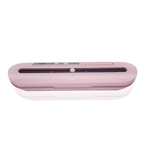 Best Electric Vacuum Sealer Machine With 10pcs 220V/110V Food Saver Bags Household Automatic Food Vacuum Packaging Machine: pink / US110V