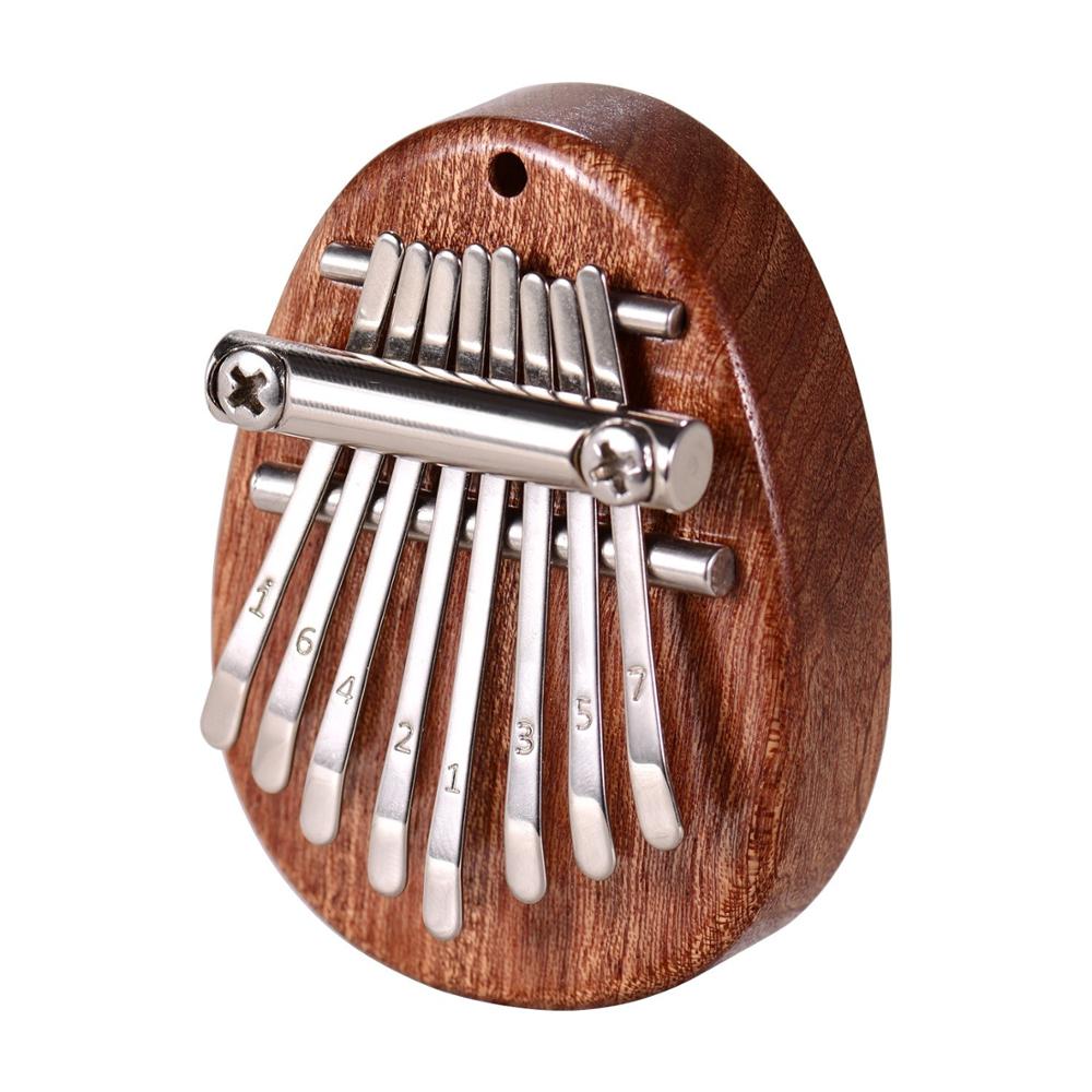 Piano à pouce 8 tons noix de coco doigt Piano indonésie 8 touches Kalimba Piano peint Kalimba Instrument de musique débutant: Type 2