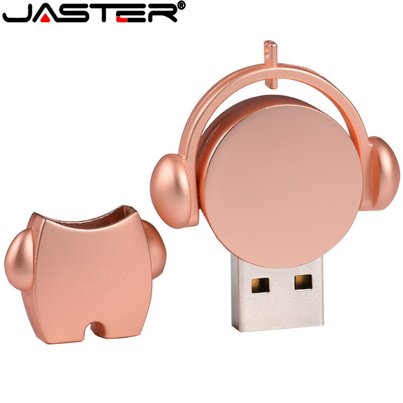 JASTER metal Music Small doll USB 2.0 4GB 8GB 16GB 32GB 64GB Pen Drive USB 2.0 Memory Stick metal Flash drive